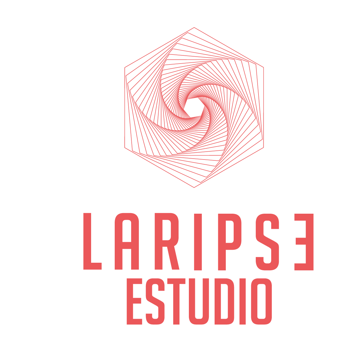Logotipo de Laripse Estudio, estudio creativo en Quito especializado en arte digital, diseño gráfico y animación.